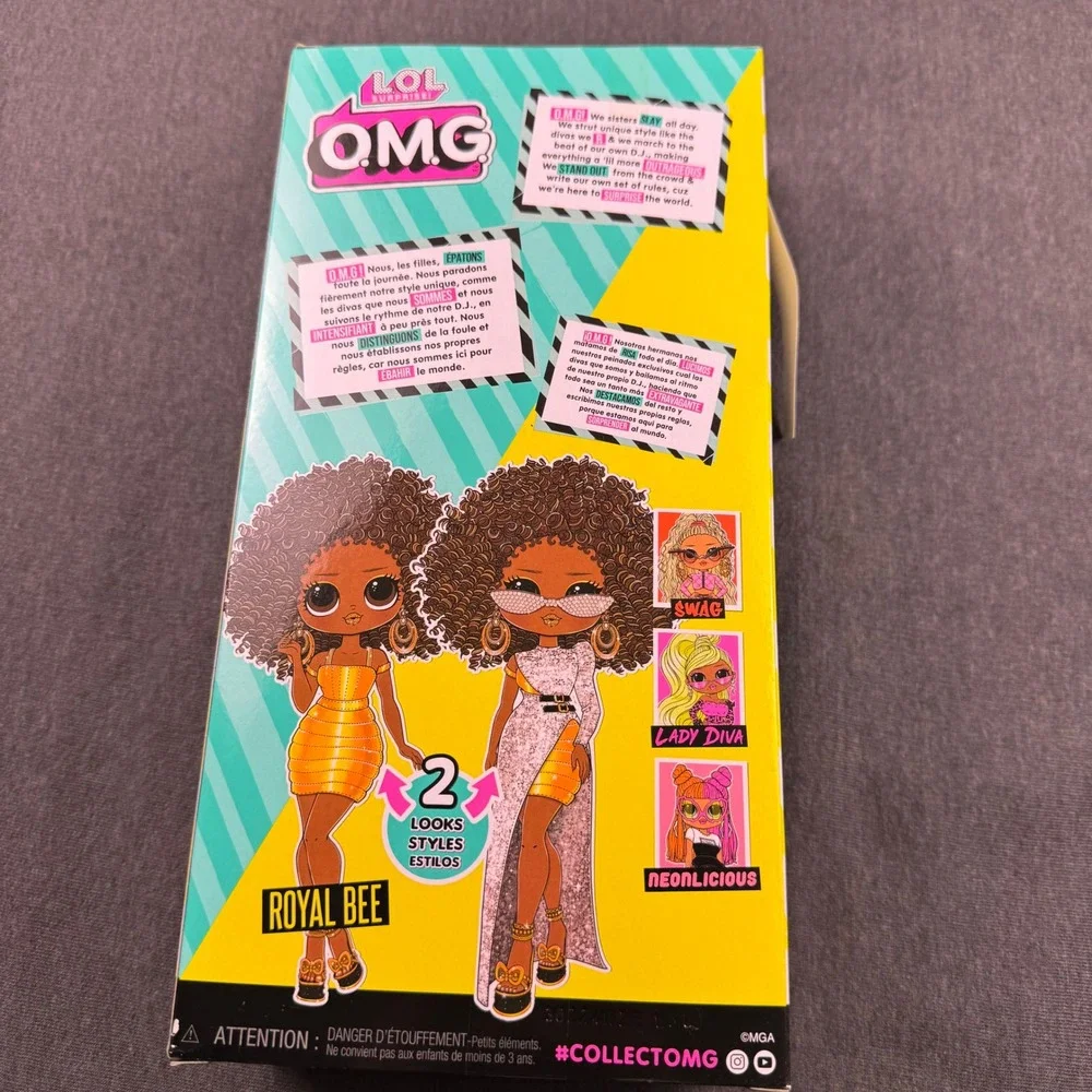 LOL Surprise OMG Royal Bee‎ Fashion Doll 2 Looks Styles Series 1 MGA New